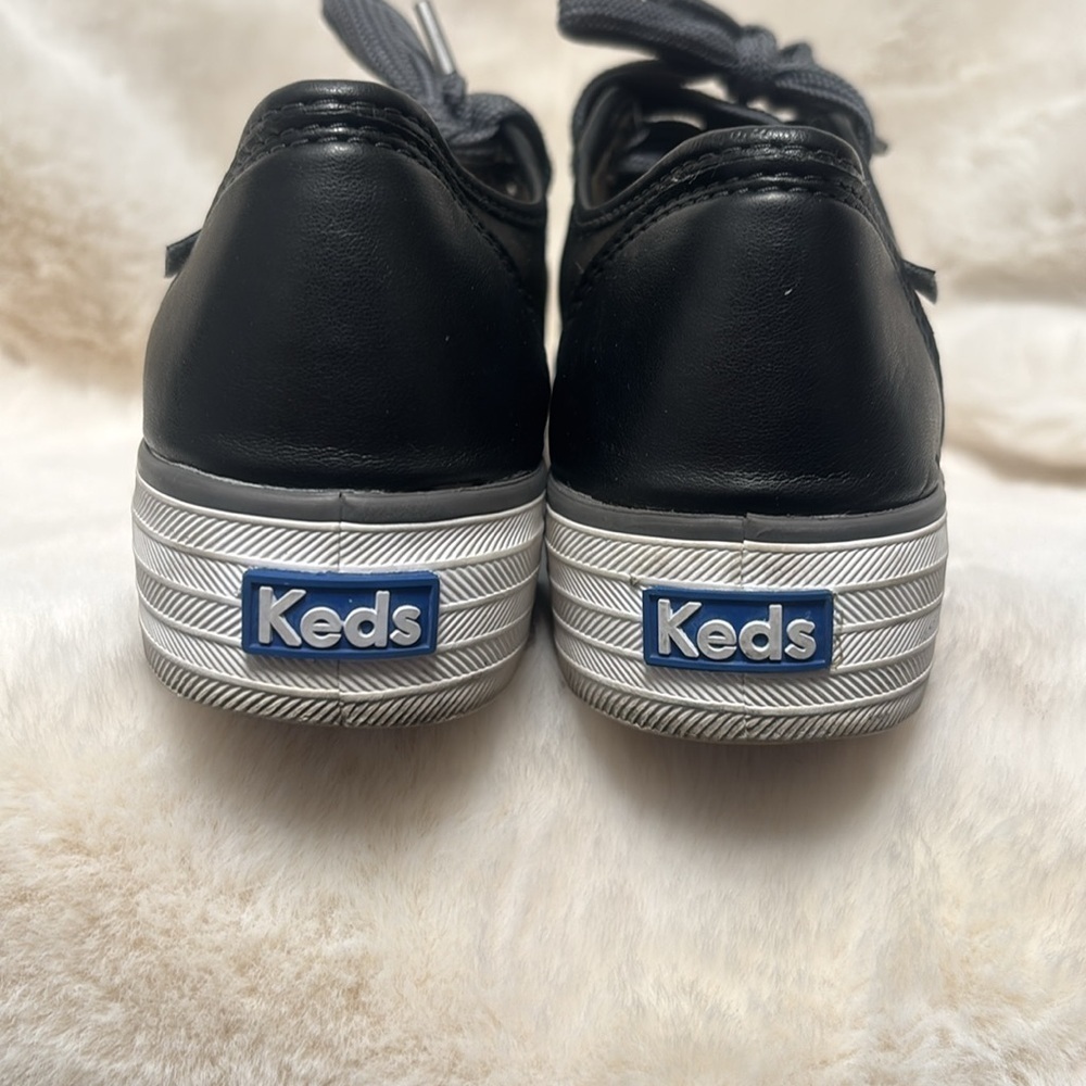 Keds Women's grey satin and leather  Sneakers - Picture 7 of 10